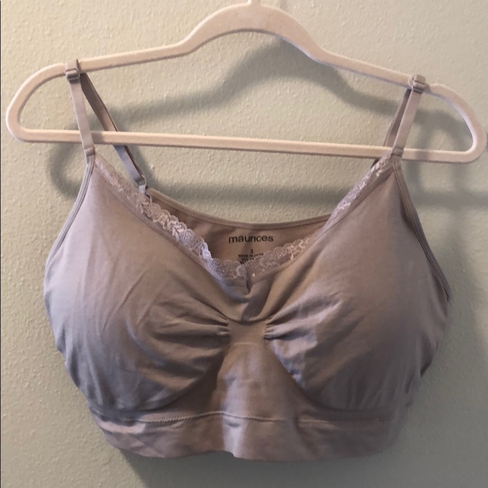 Mauve, lightly padded bralette